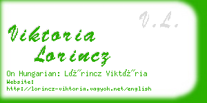 viktoria lorincz business card